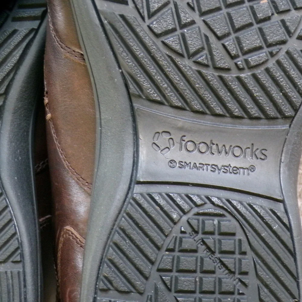 George Foreman Footworks SMARTsystem Mens Brown Leather Slip On Loafers 11 Wide